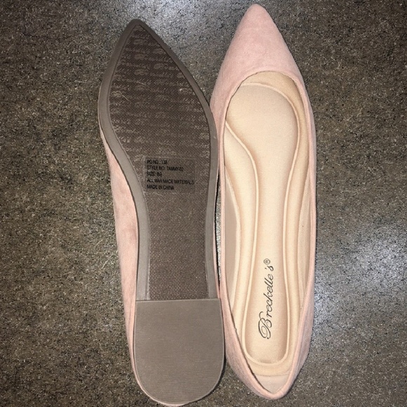 BRAND NEW Breckelles pointed toe blush flats - Picture 3 of 5